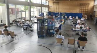 Trotz EM-Spiel sind am Freitag 180 Blutspender erschienen