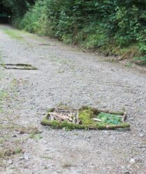 Land-Art auf dem Wanderweg