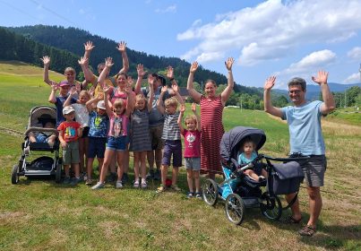 Gute Laune beim Familienausflug mit dem Schwarzwaldverein. Ziel war am vergangenen Sonntag der „Park der Sinne“.